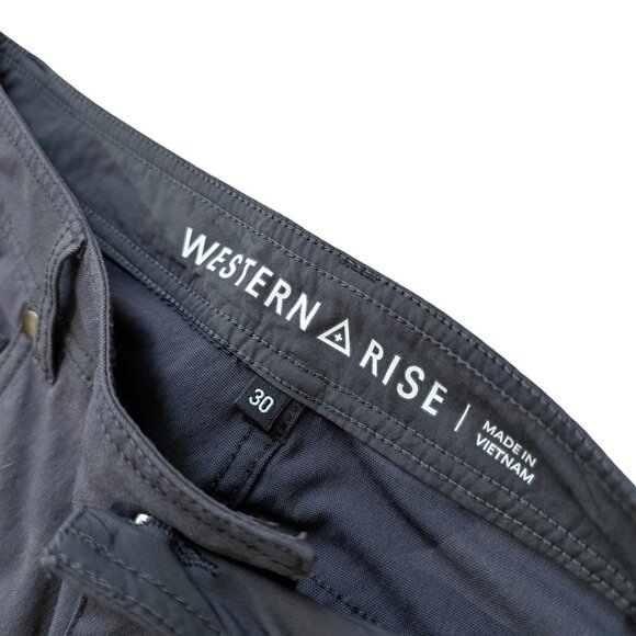 Western Rise Men's Evolution Travel Pant Slim sz 30 4-way stretch nylon spandex - Picture 3 of 7